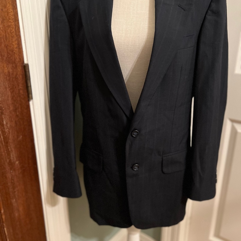 LN Towncraft pinstripes navy blazer 38R